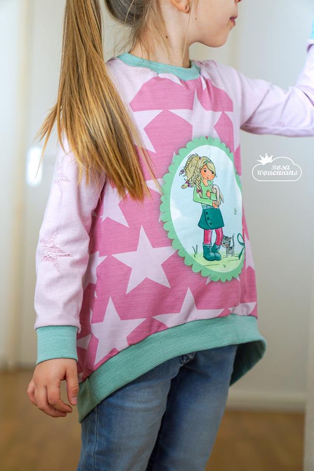 Jersey-Stoff "bunny love #oldrose" (1 Panel, ca 0,65m)
