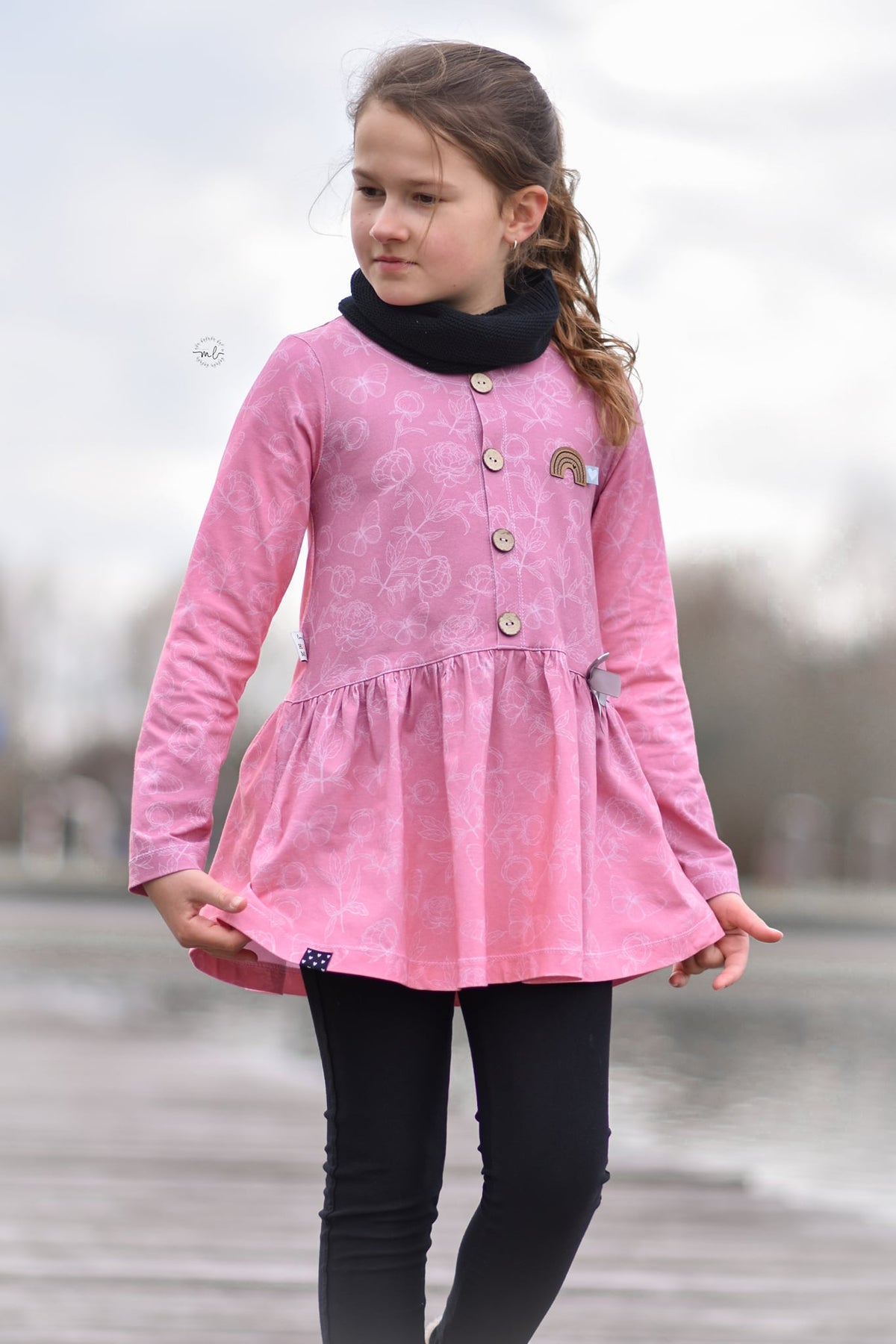 Jersey-Stoff "Buttercup #oldrose" (0,25m)