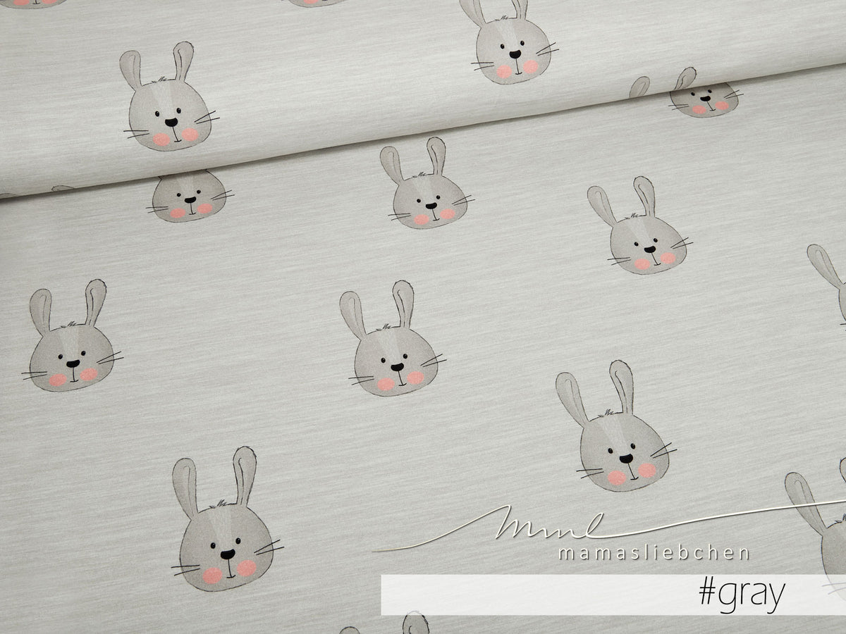 Jersey-Stoff "Carnival all over Hanna #gray" (0,25m)