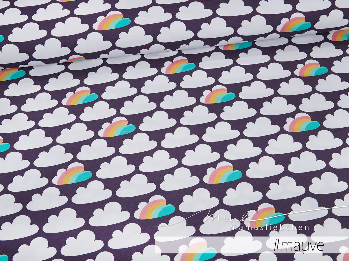Jersey-Stoff "cloudy day #mauve" (0,25m)