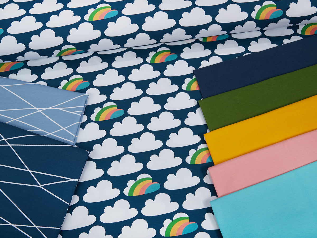 Jersey-Stoff "cloudy day #teal" (0,25m)