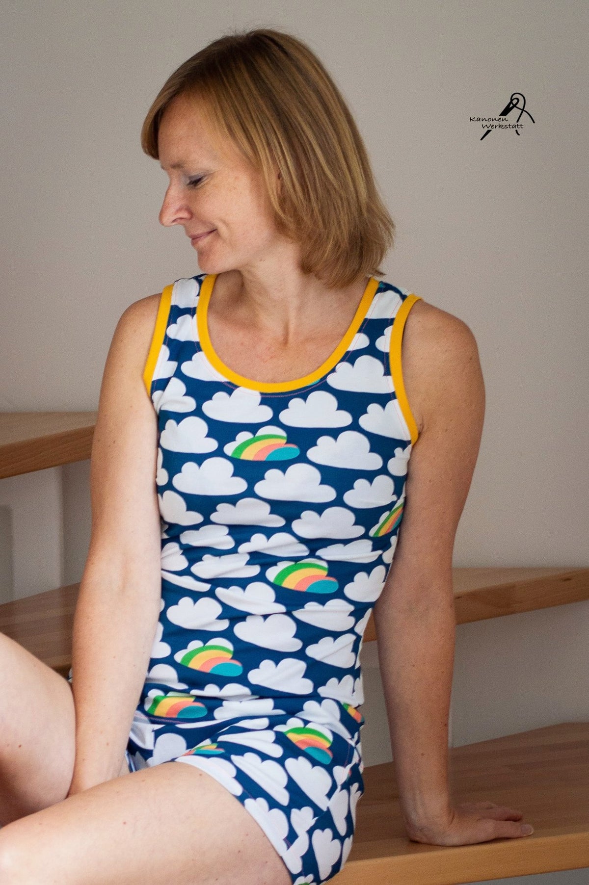 Jersey-Stoff "cloudy day #teal" (0,25m)