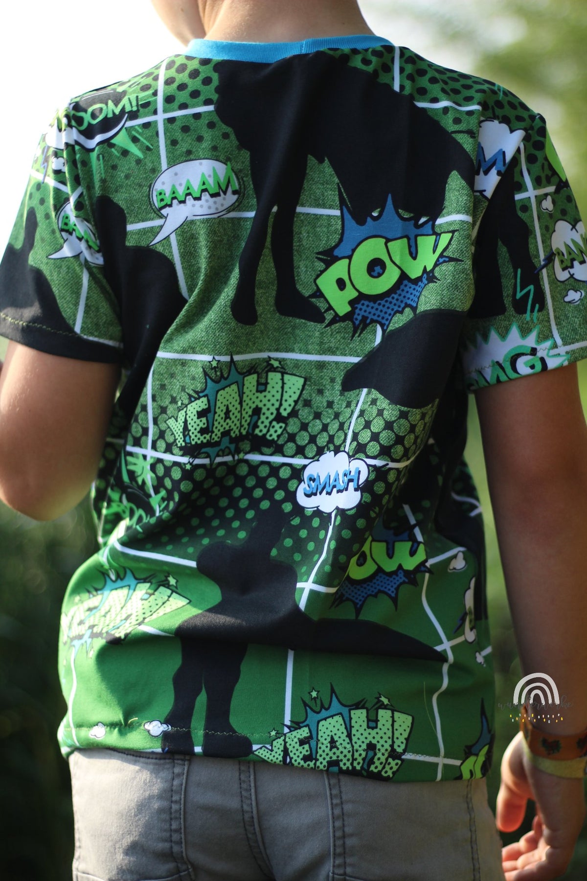 Jersey-Stoff "Comic #green" (0,25m)