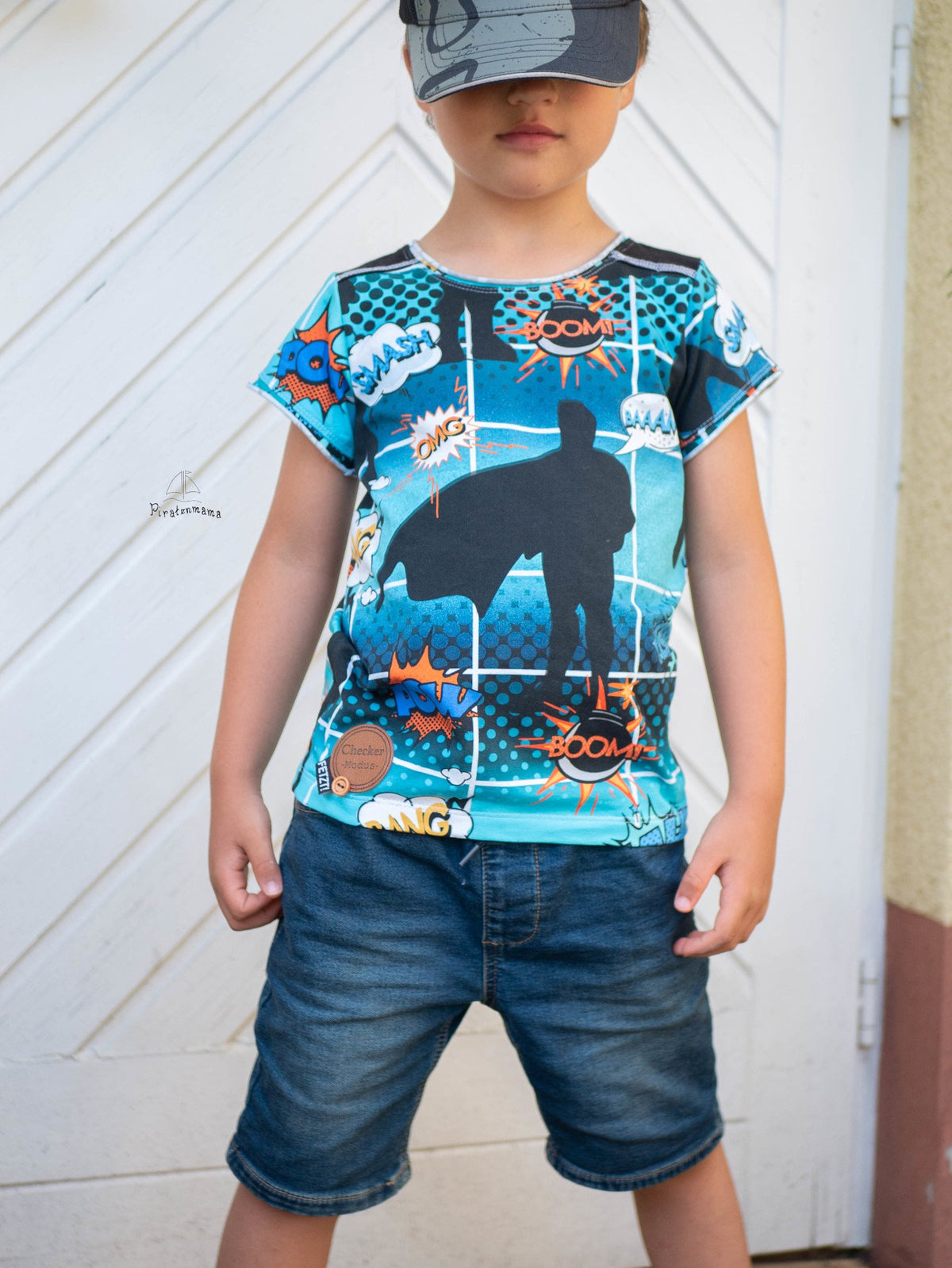 Jersey-Stoff "Comic #mint" (0,25m)