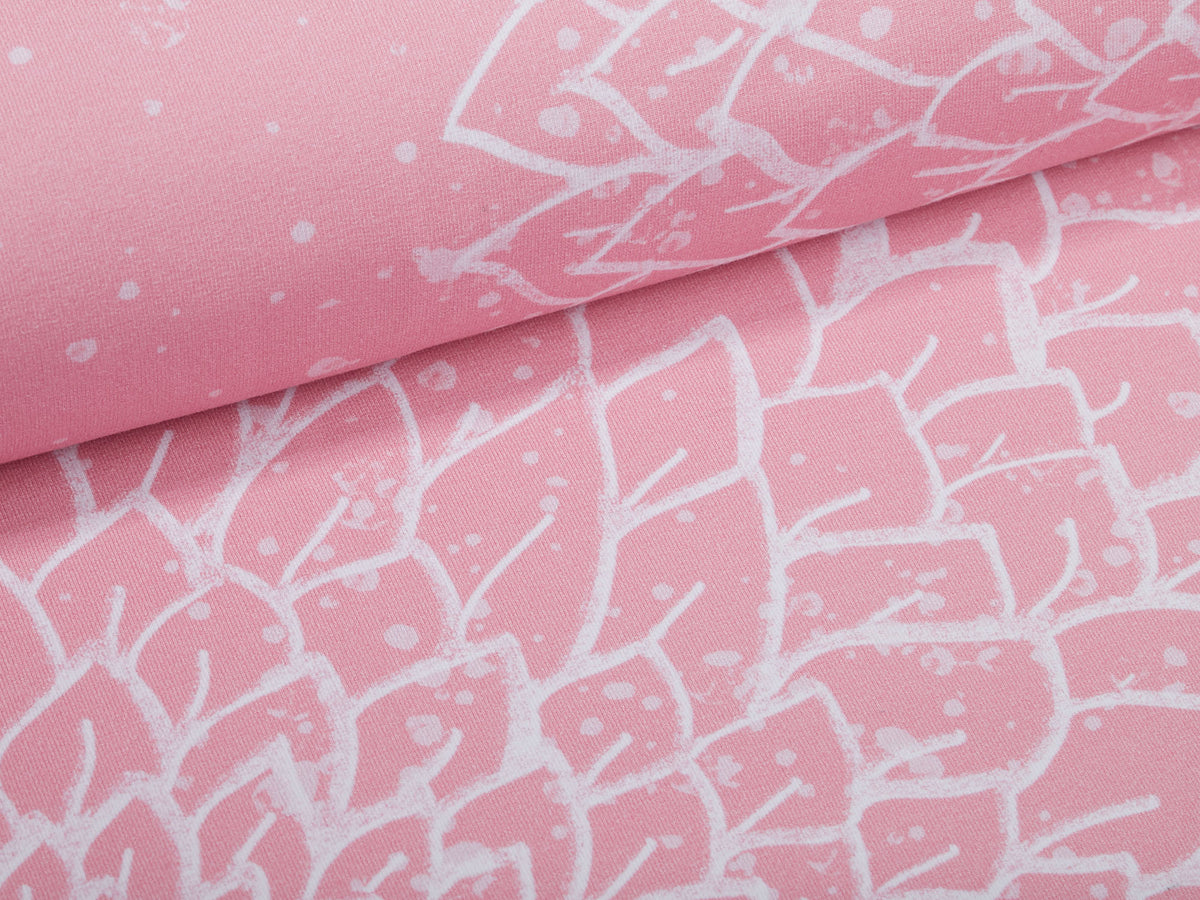 Jersey-Stoff "dahlia #light-rose"  (1 Panel, ca 0,95m)