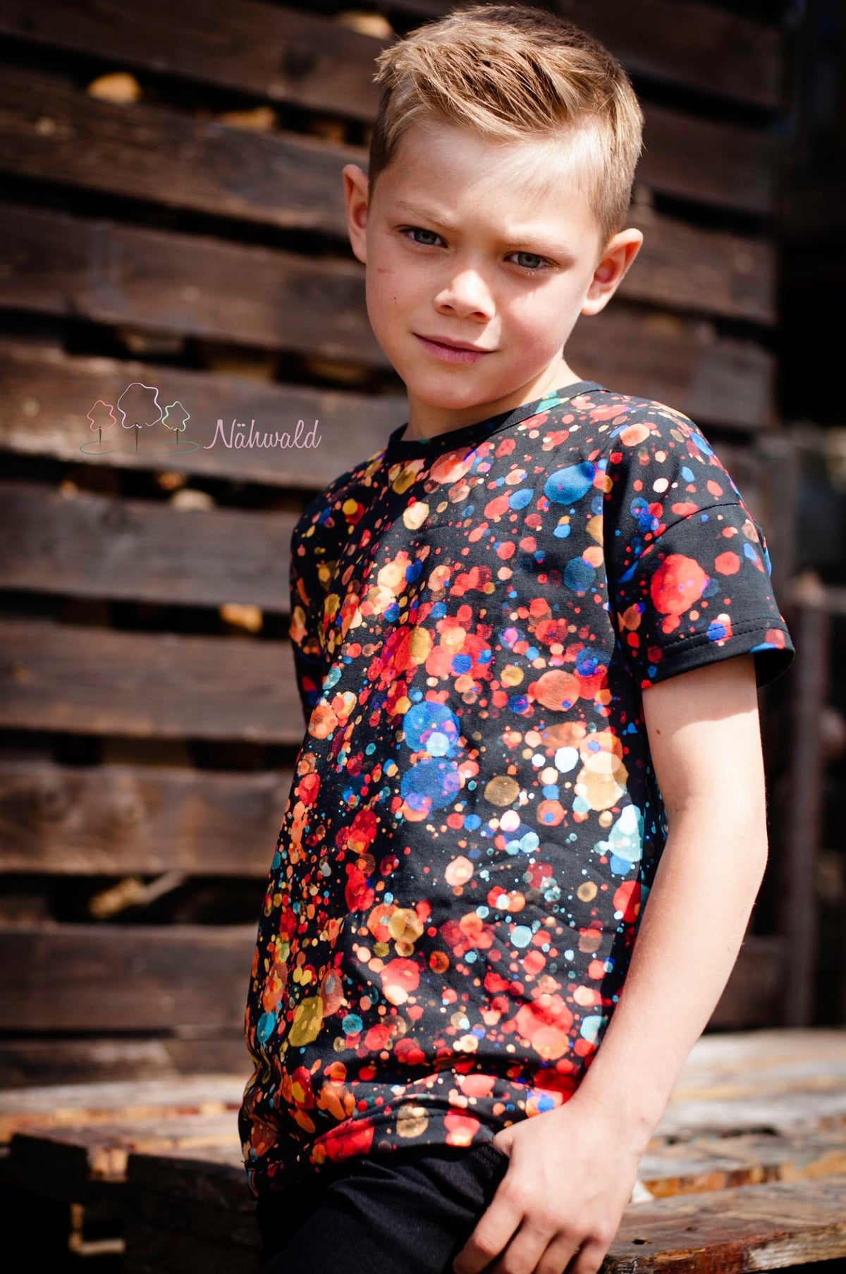 SoftTouch Jersey-Stoff "Dance dark #partyboy" (0,25 m)
