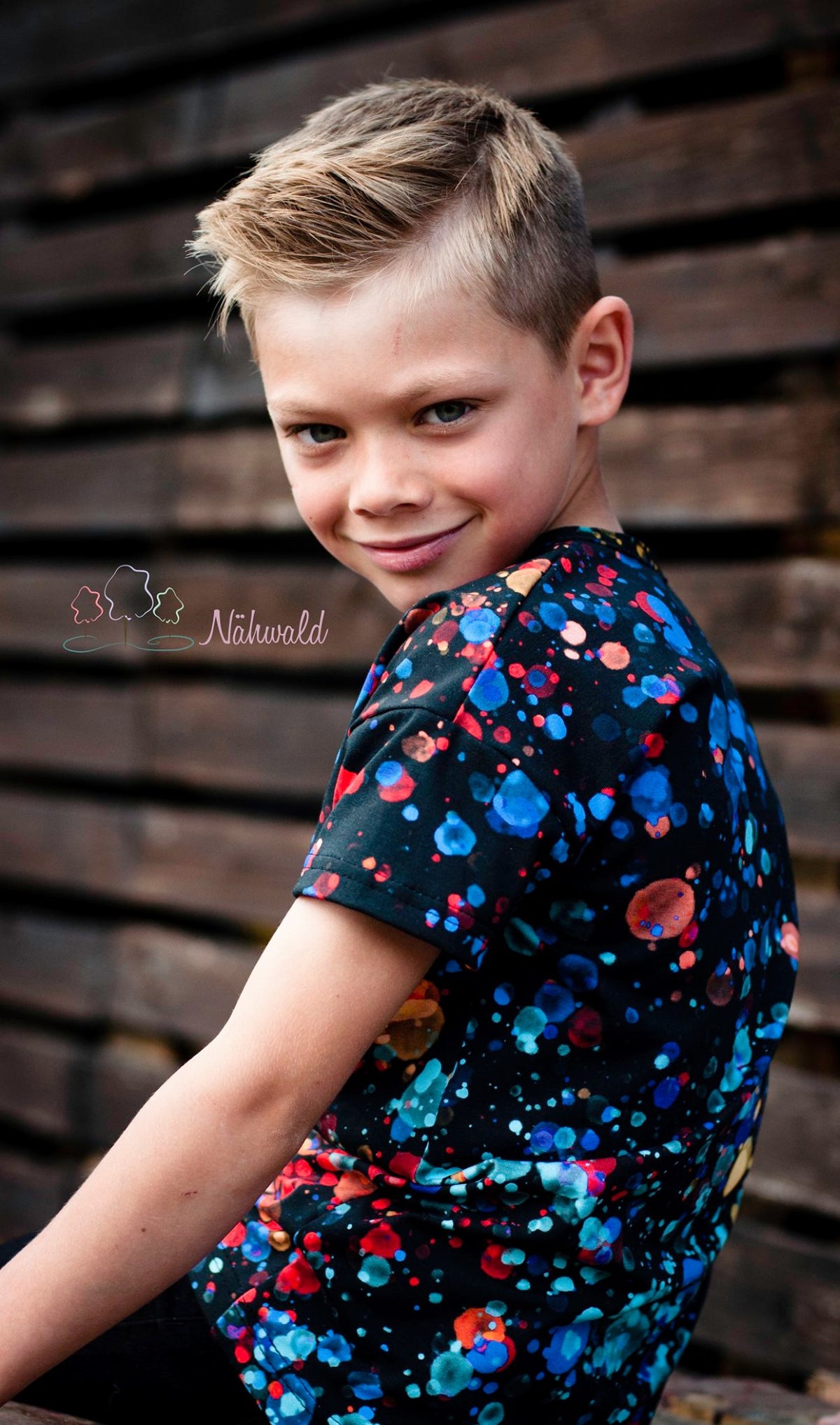 SoftTouch Jersey-Stoff "Dance dark #partyboy" (0,25 m)