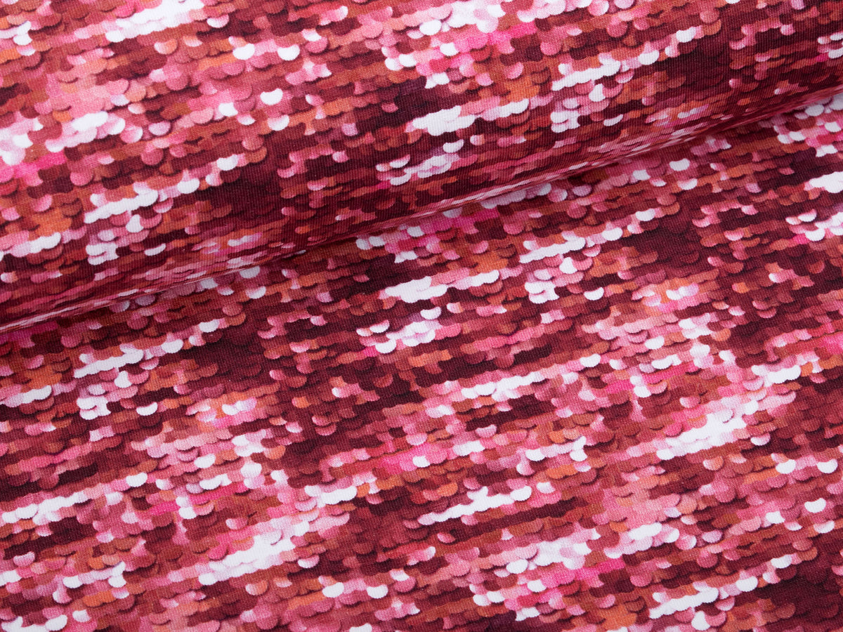 Jersey-Stoff "dazzle #rose gold" (0,25m)