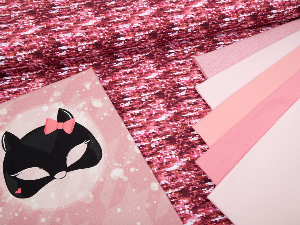 Jersey-Stoff "dazzle #rose gold" (0,25m)