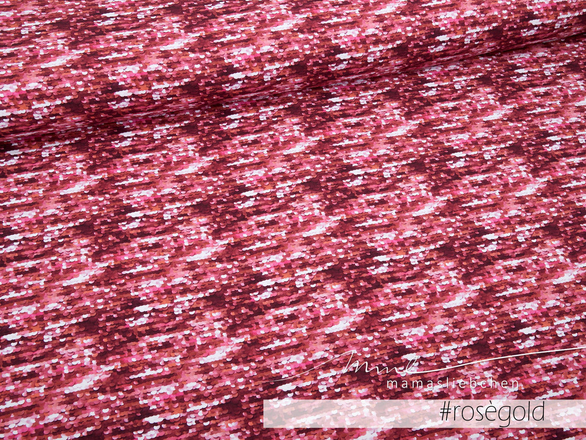 Jersey-Stoff "dazzle #rose gold" (0,25m)