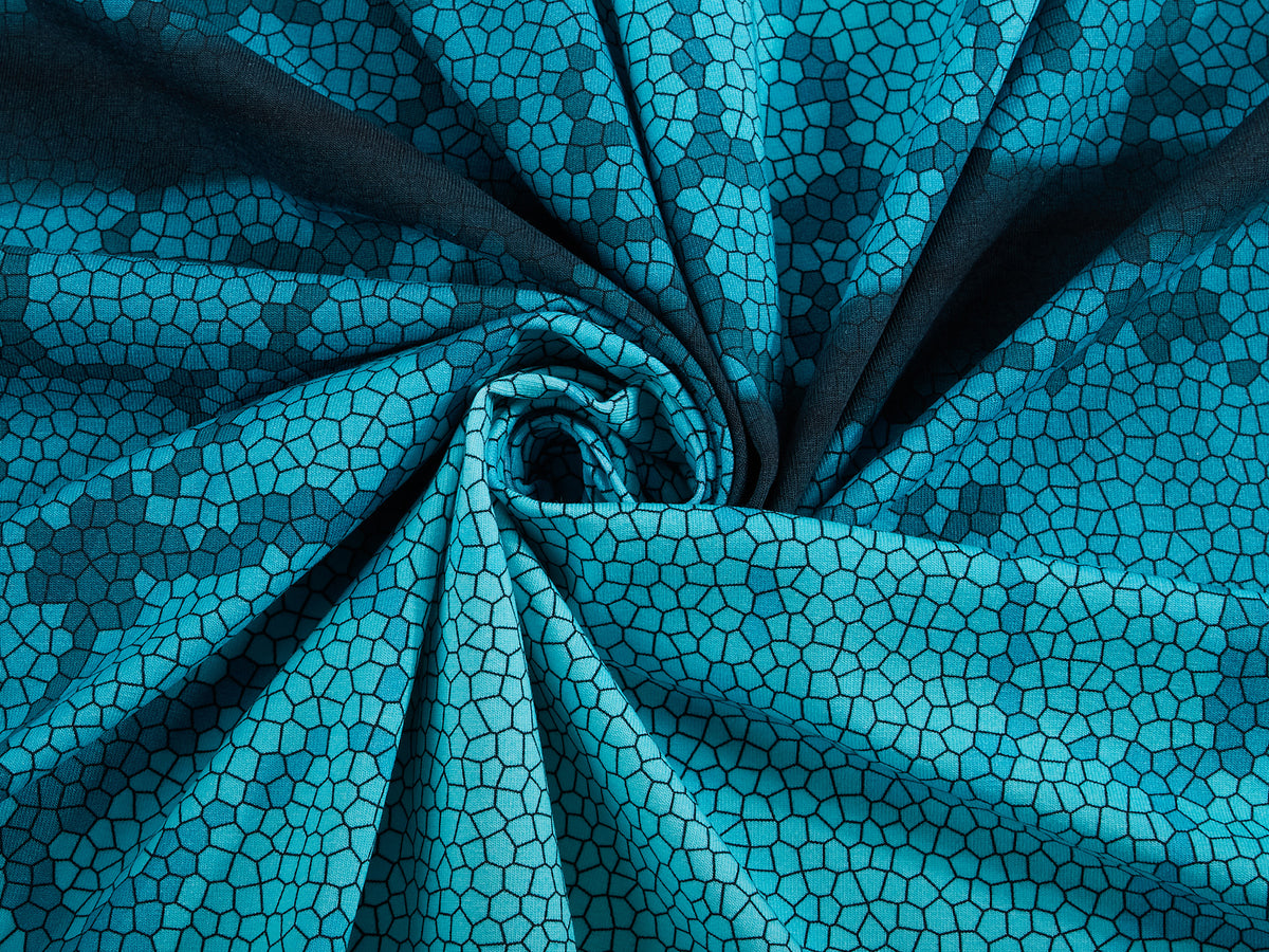 Vorbestellung!!! Jersey-Stoff "Drachenpower #teal" (1Panel/ ca.0,65 m)