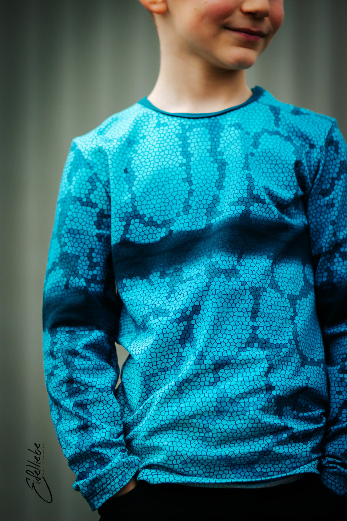 Vorbestellung!!! Jersey-Stoff "Drachenpower #teal" (1Panel/ ca.0,65 m)