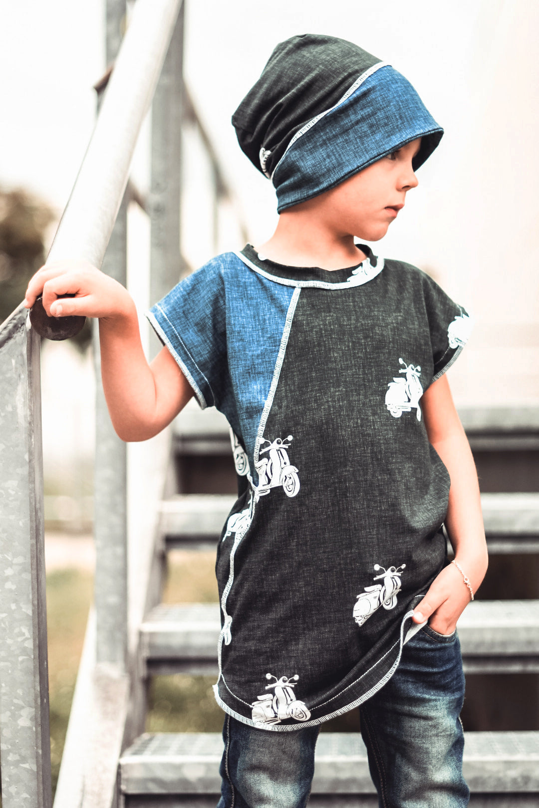 Jersey-Stoff "drive me crazy #black" (0,25m)