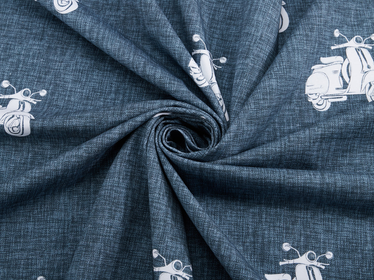 Jersey-Stoff "drive me crazy #blue" (0,5m)