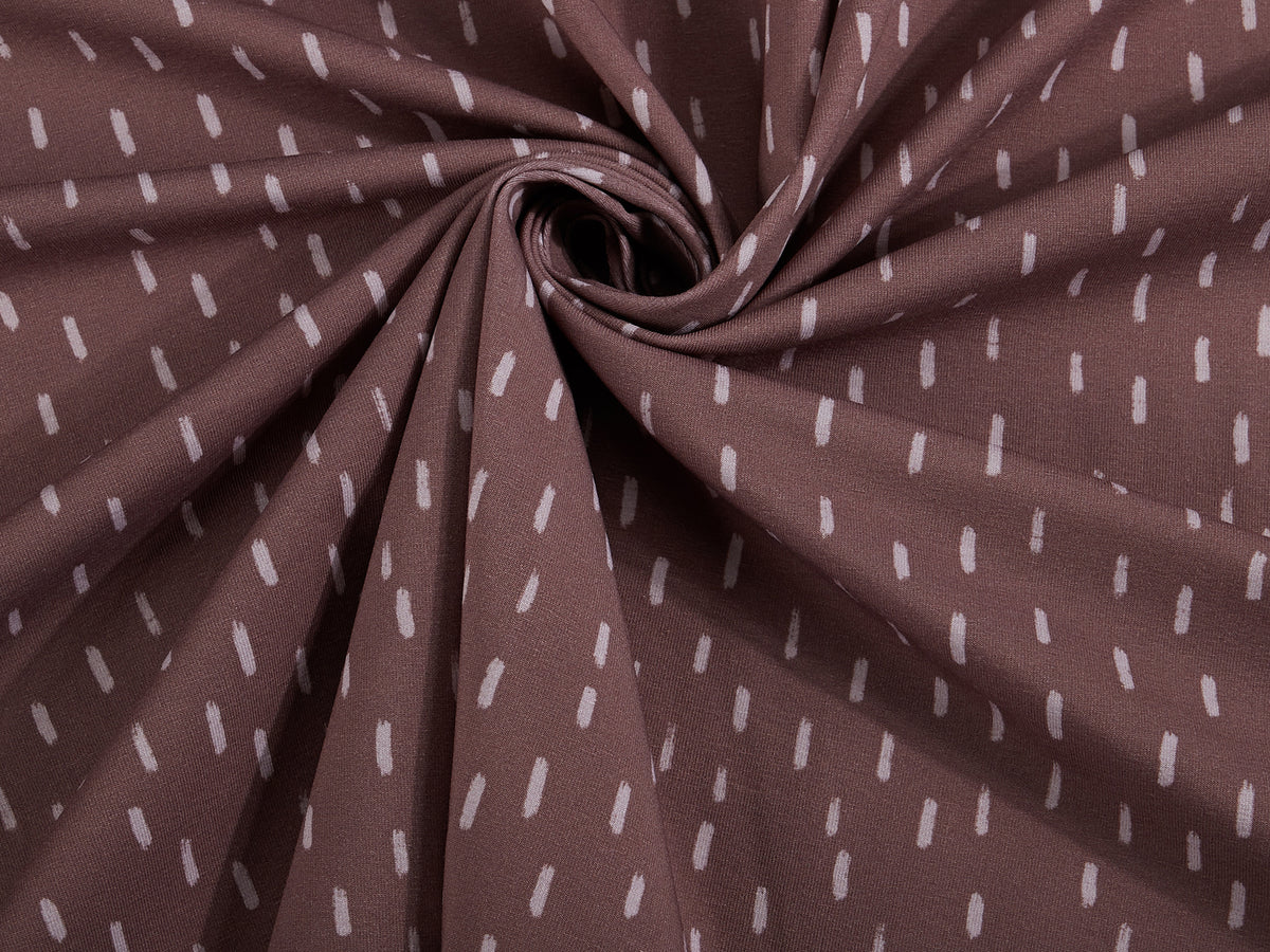 Jersey-Stoff "Drops #mauve" (0,5m)