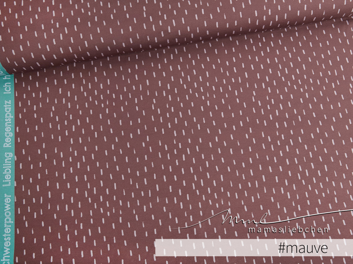 Jersey-Stoff "Drops #mauve" (0,5m)