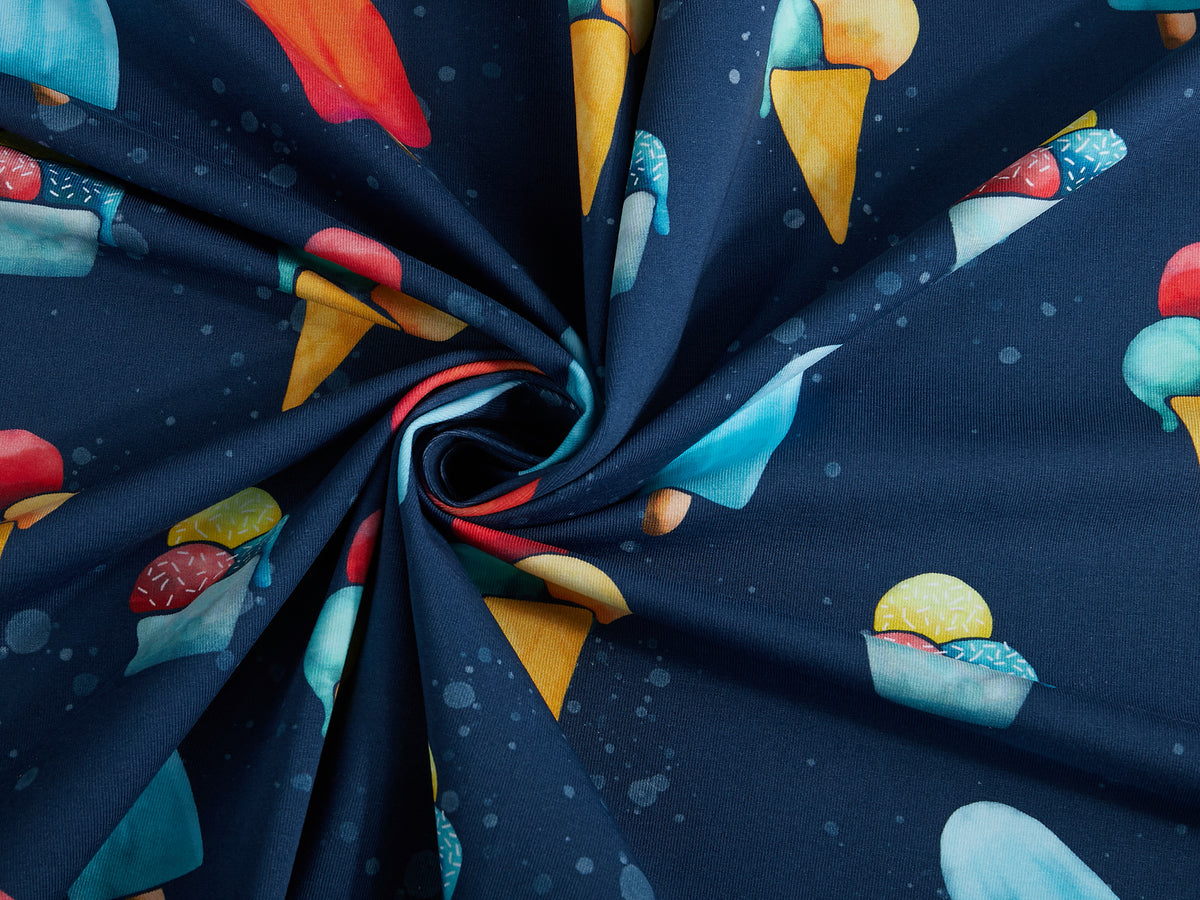 Jersey-Stoff "Eis Party #darkblue" (0,25m)