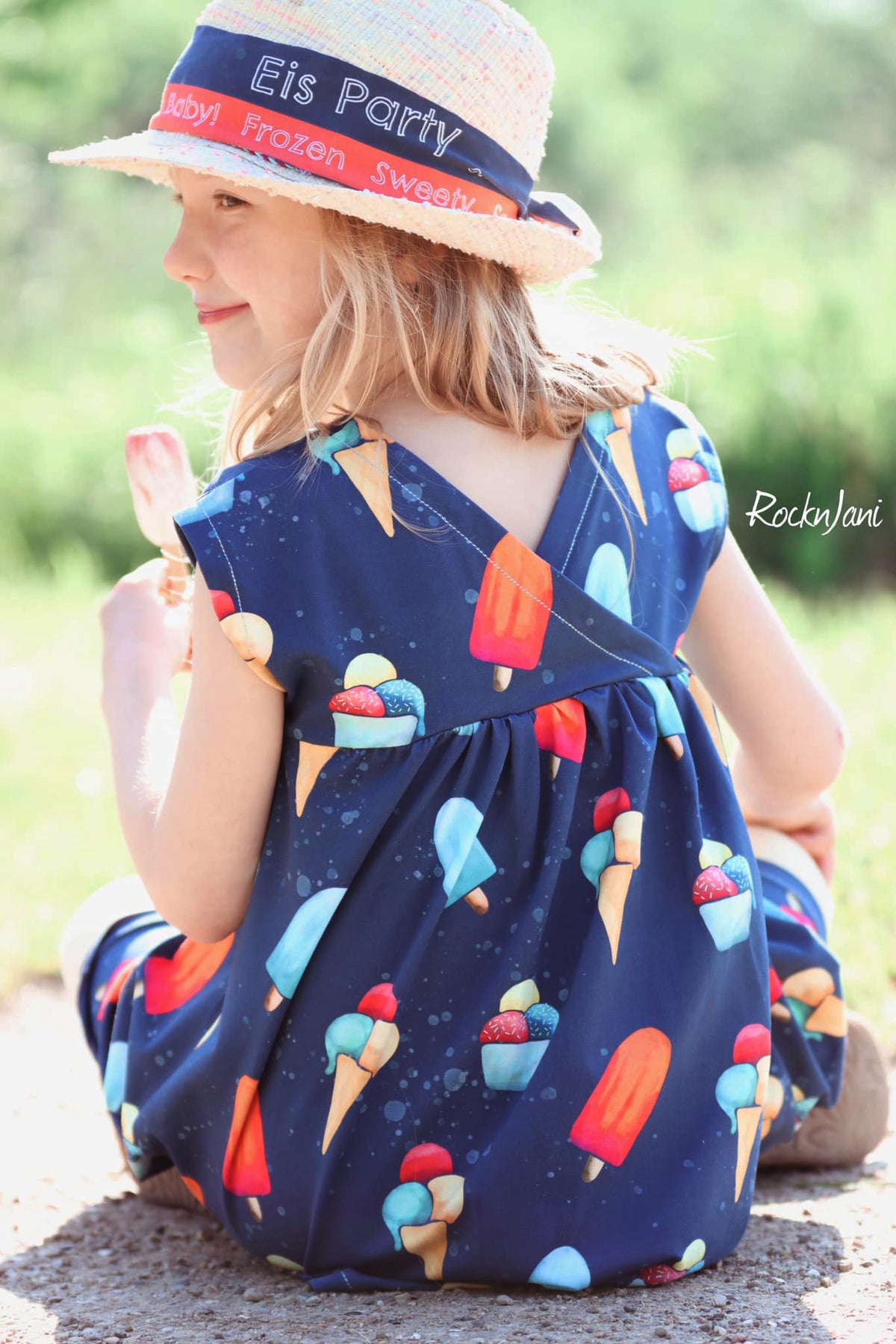 Jersey-Stoff "Eis Party #darkblue" (0,25m)