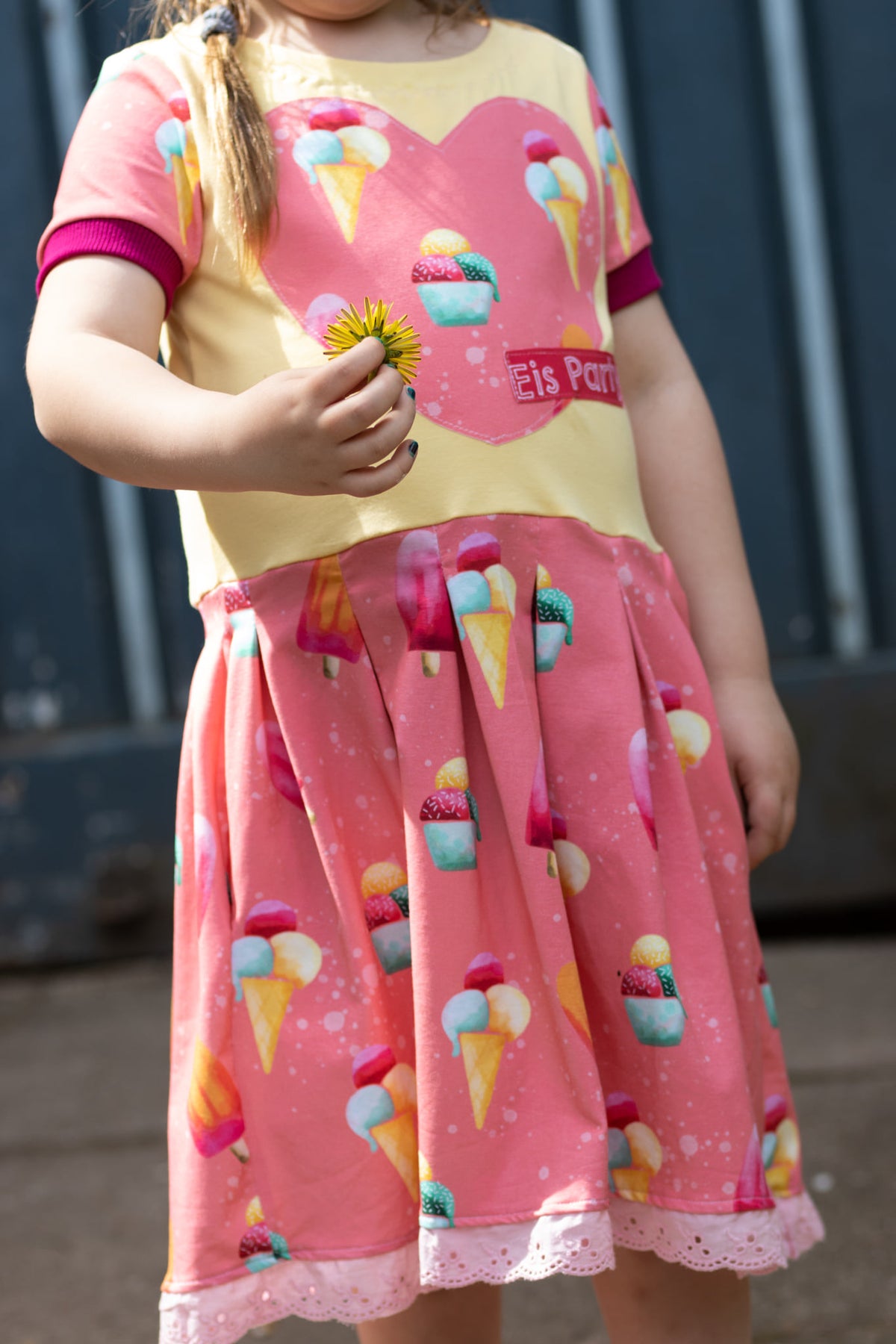 Jersey-Stoff "Eis Party #pink" (0,25m)