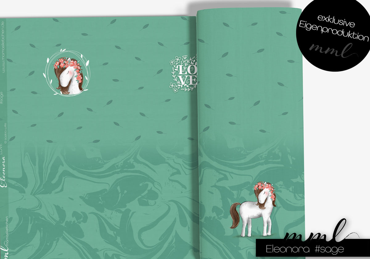Jersey-Stoff "Eleonora #sage" (1 Panel, ca. 1,00m)