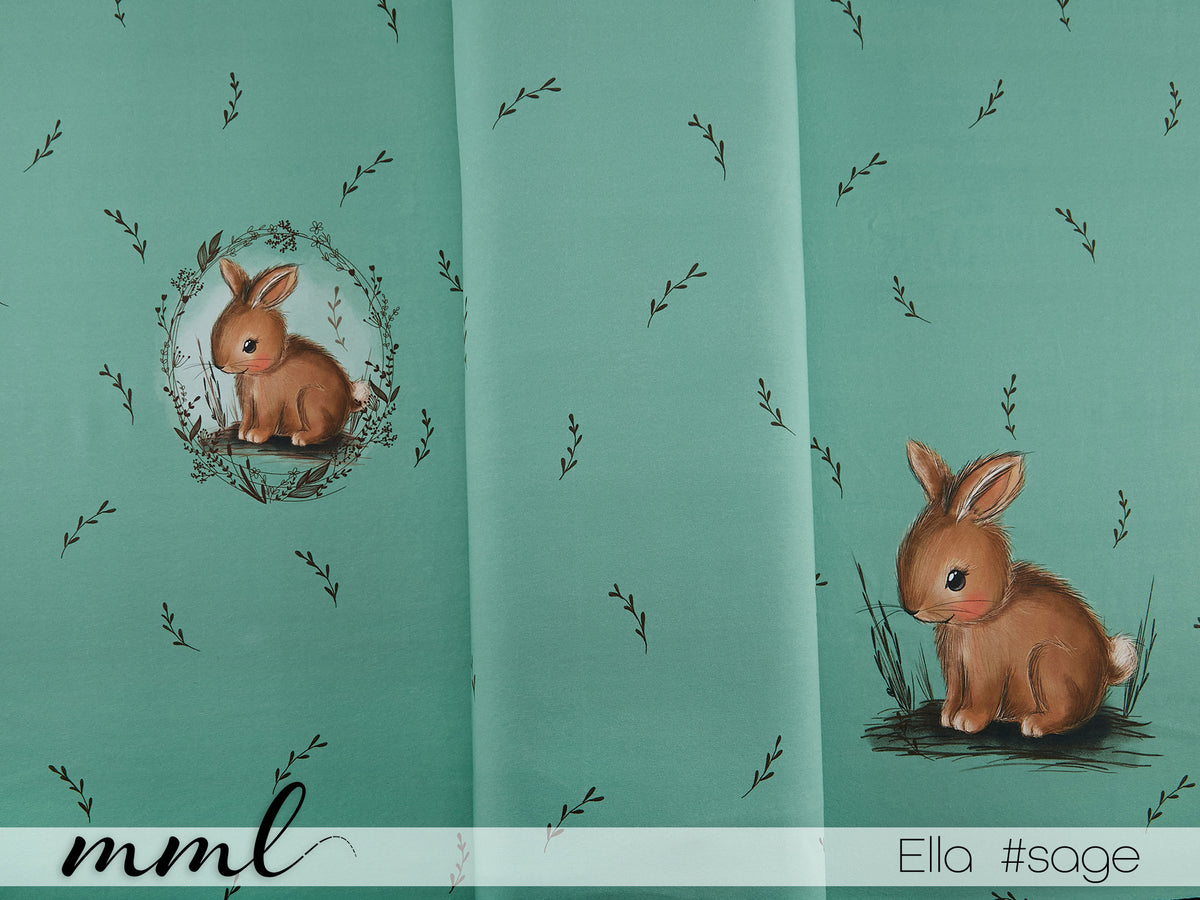 Jersey-Stoff "Ella #sage" (1Panel/ ca.0,65 m)