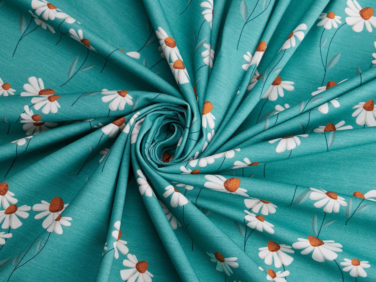 Jersey-Stoff "endlich Sommer #hawaii" (0,25m)