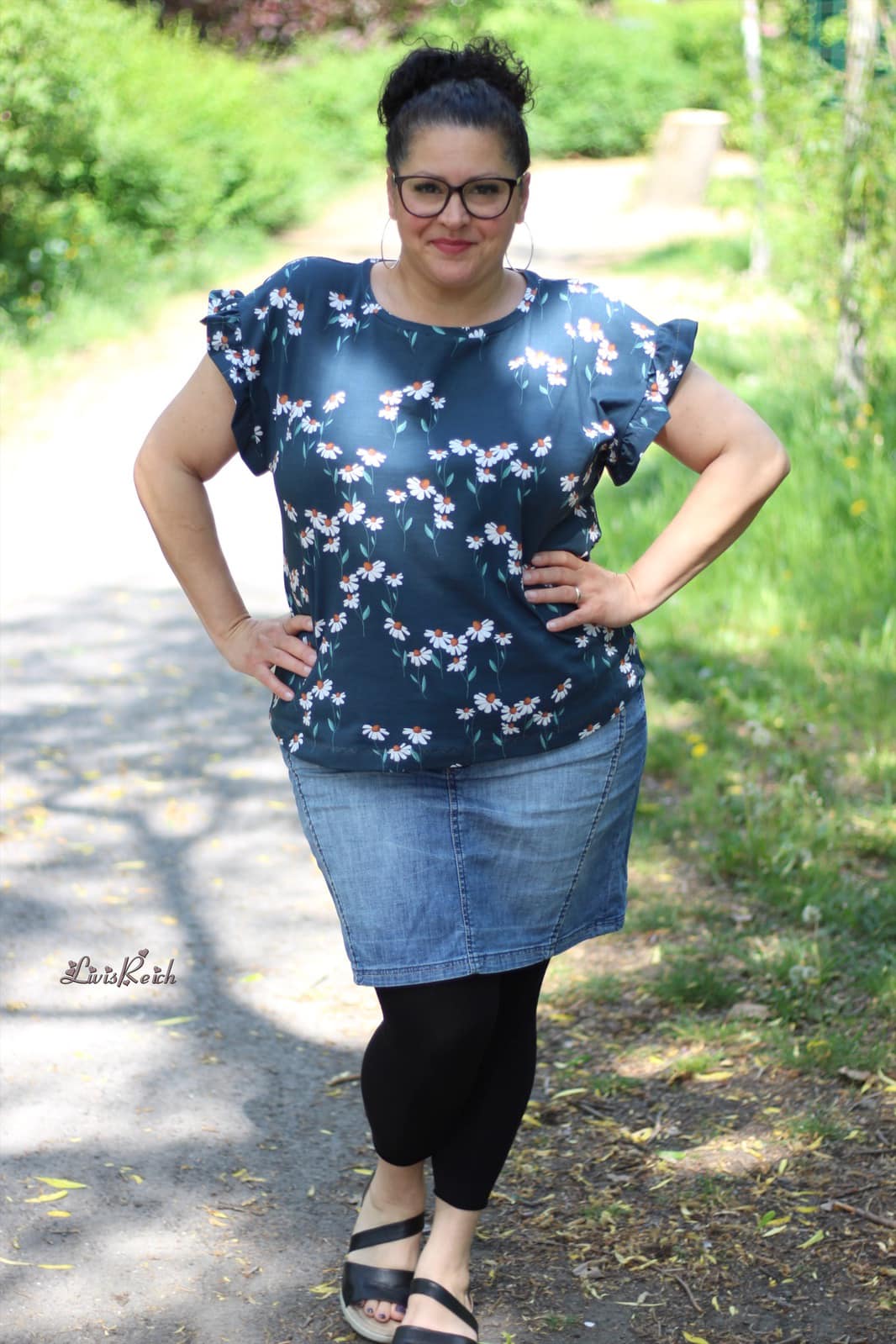 Jersey-Stoff "endlich Sommer #jeans" (0,25m)