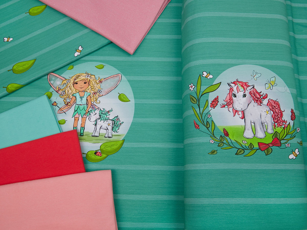 Jersey-Stoff "fairy tale #mint" (1 Panel, ca. 0,6m)