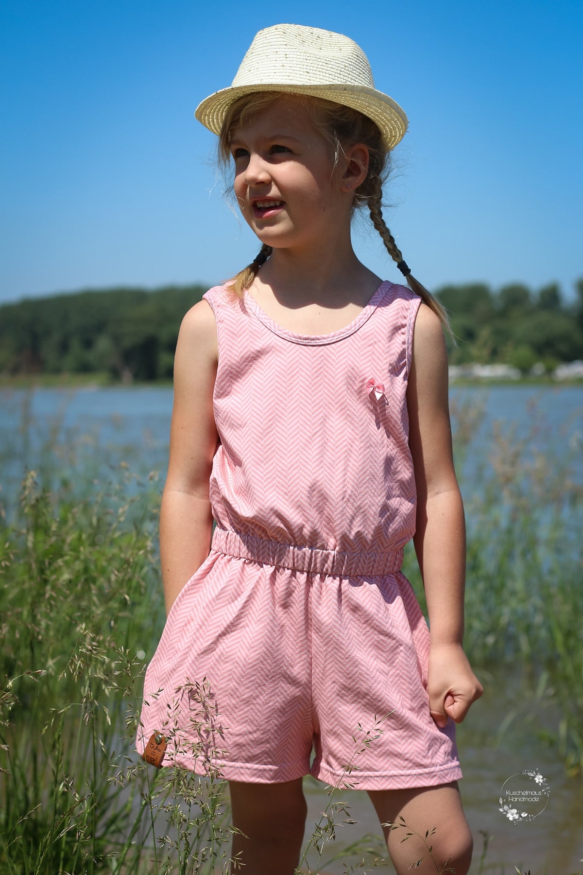 Jersey-Stoff "fishbone #lightrose" (0,5 m)