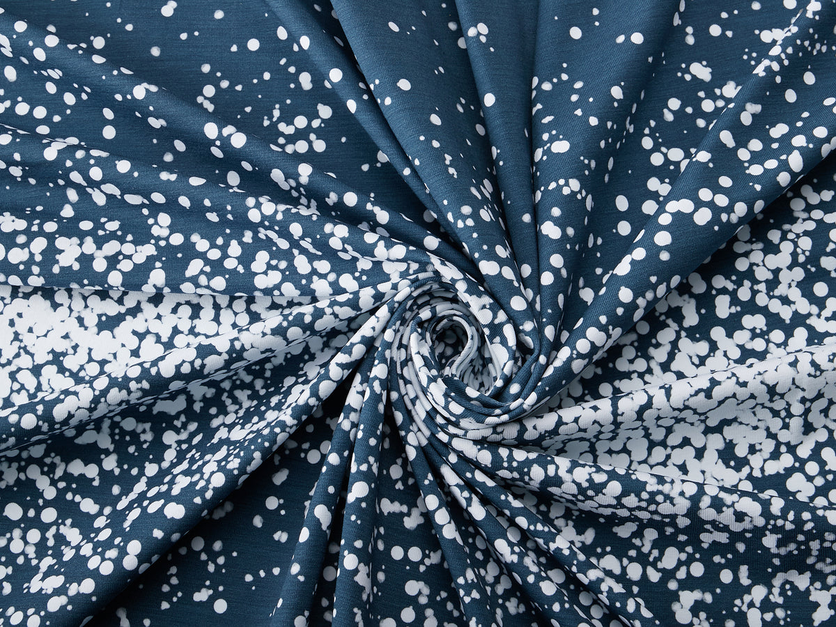 Jersey-Stoff "Flurry #darkblue" (0,25m)