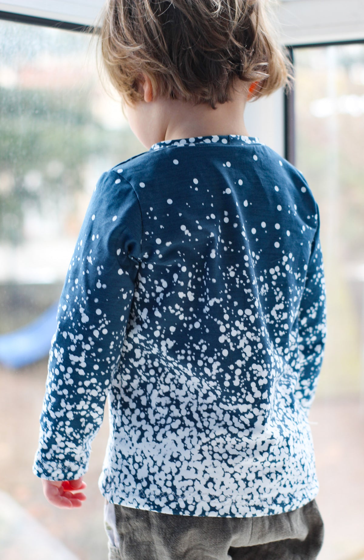 Jersey-Stoff "Flurry #darkblue" (0,25m)