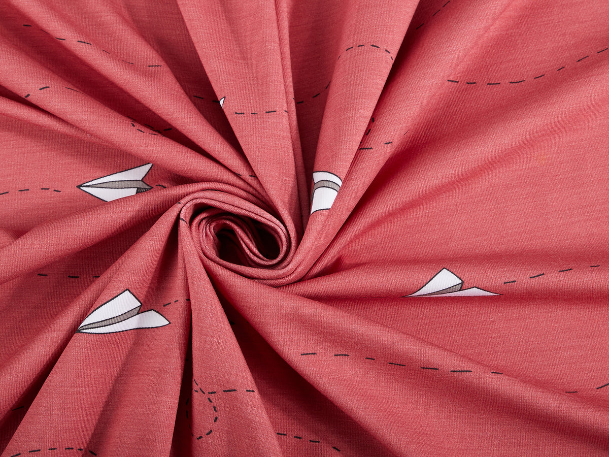 Jersey-Stoff "Fly #berry" (0,25m)