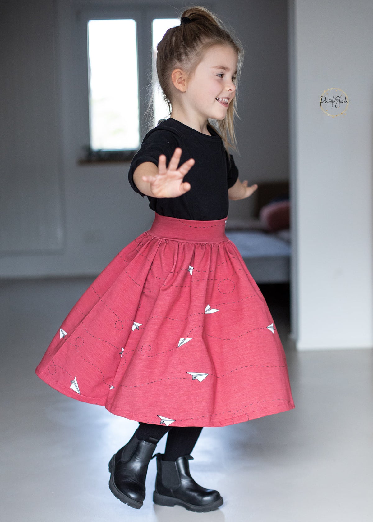 Jersey-Stoff "Fly #berry" (0,25m)