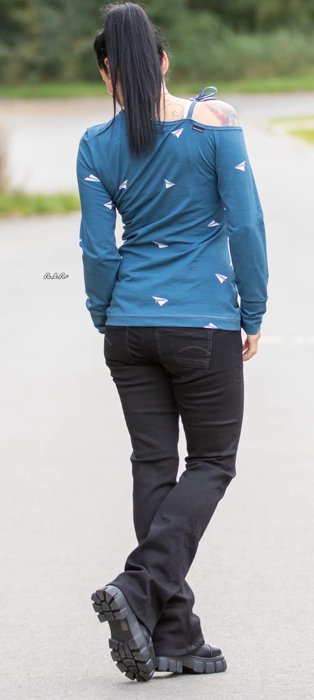 Jersey-Stoff "Fly #darkblue" (0,25m)