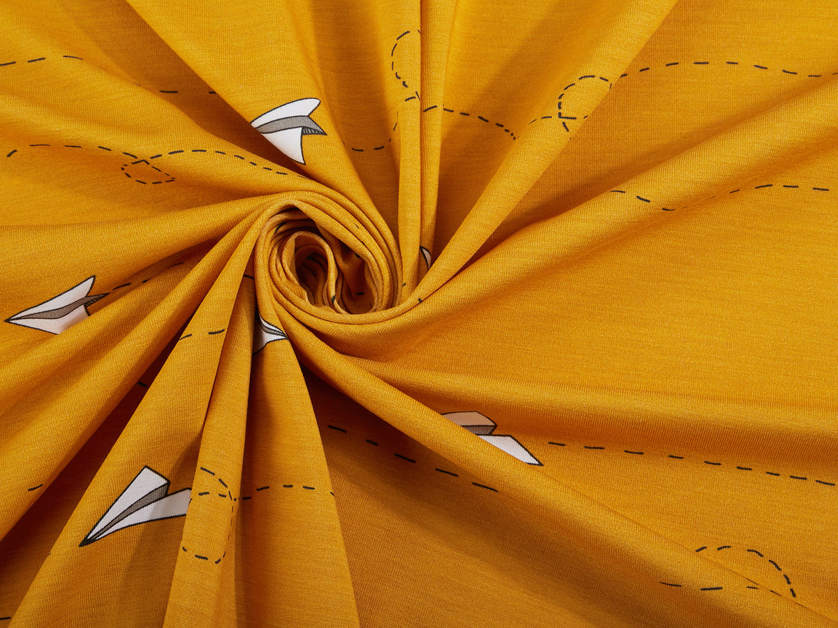 Jersey-Stoff "Fly #gold" (0,25m)