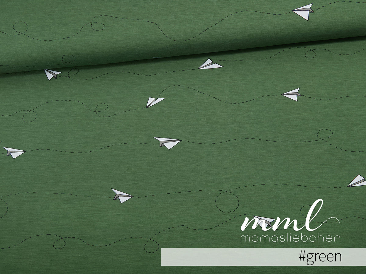 Jersey-Stoff "Fly #green" (0,25m)