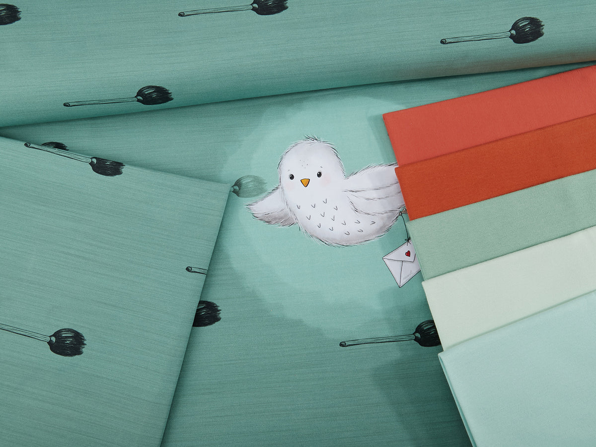 Jersey-Stoff "Foxy Schlotter #sage" (1 Panel, ca 0,70m)