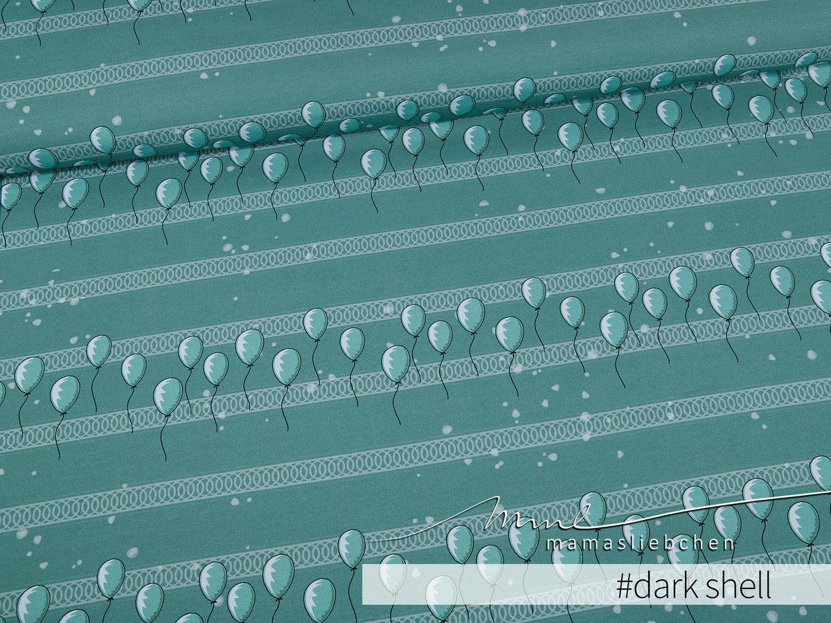 Jersey-Stoff "Garland #dark shell" (0,25m)
