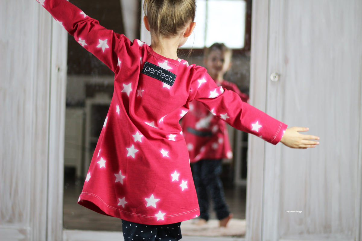Jersey-Stoff "Glow #berry" (0,25m)