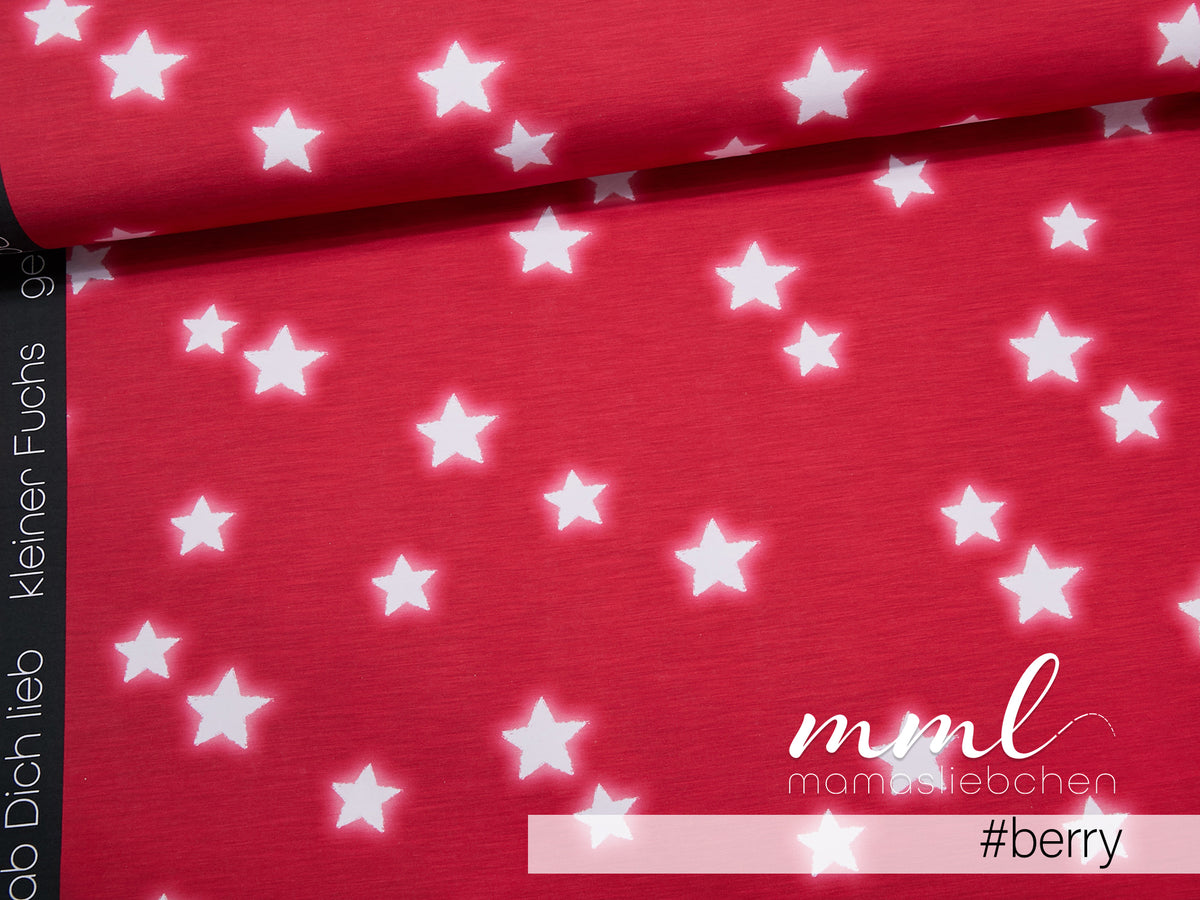 Jersey-Stoff "Glow #berry" (0,25m)