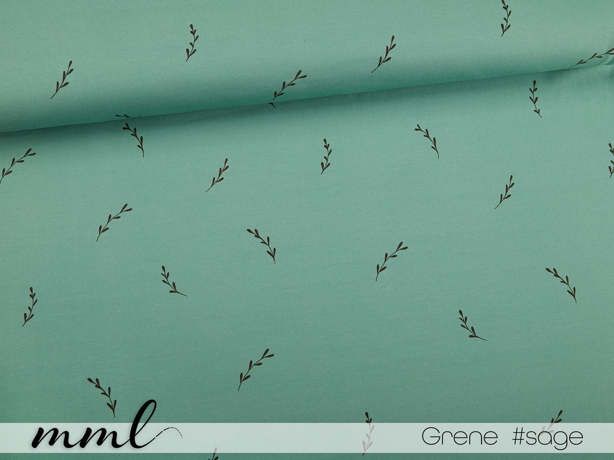 Jersey-Stoff "Grene #sage" (0,25m)