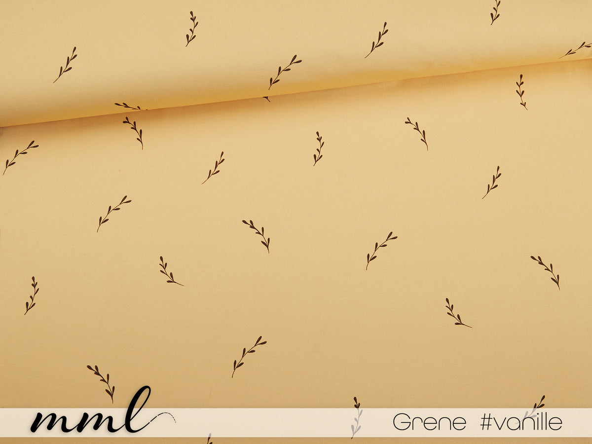 Jersey-Stoff "Grene #vanille" (0,25m)