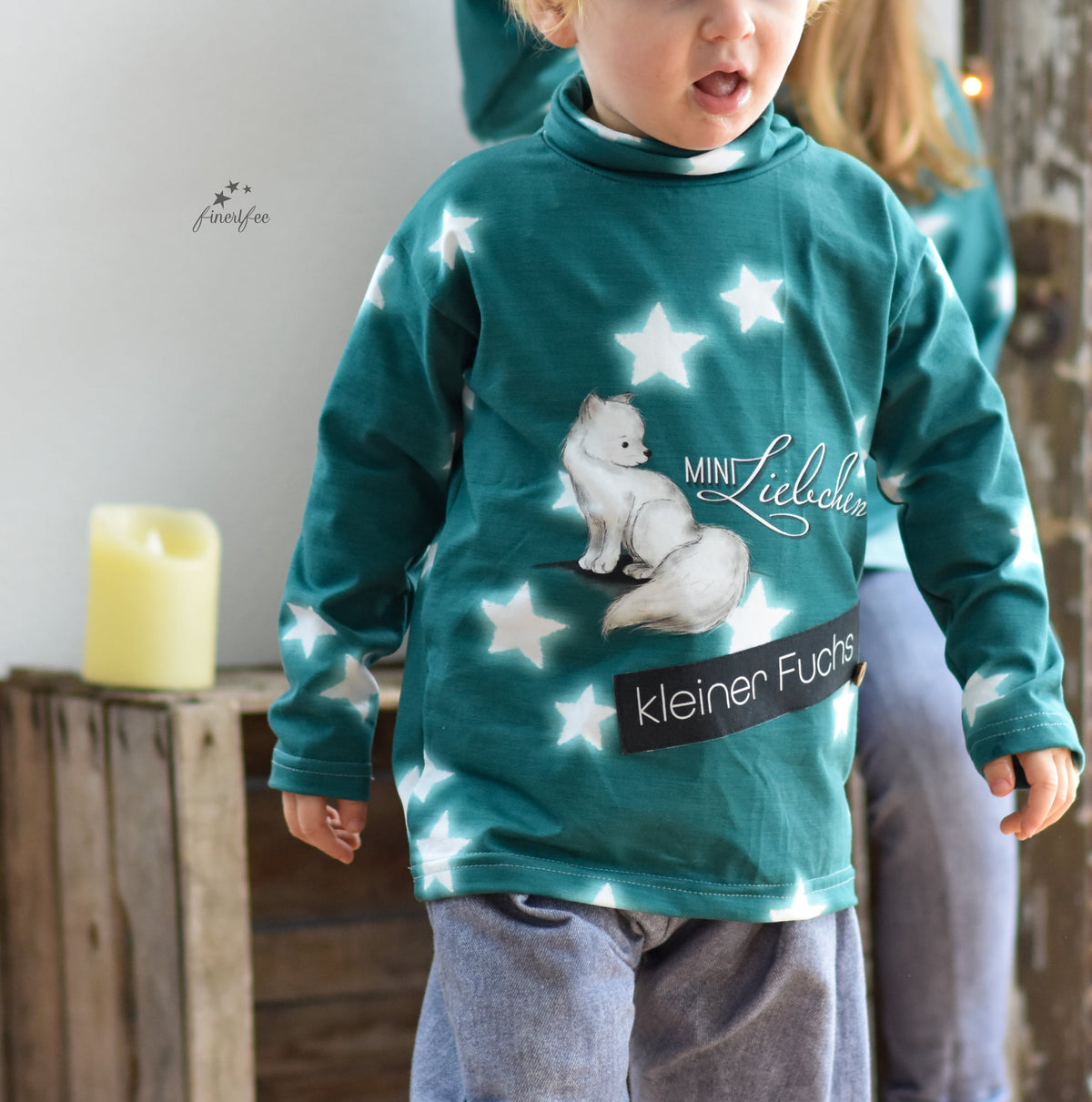 Jersey-Stoff "Harper #teal" (1Panel/ ca.0,75m)