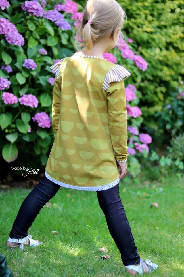 Jersey-Stoff "hemisphere #mustard" (0,5m)
