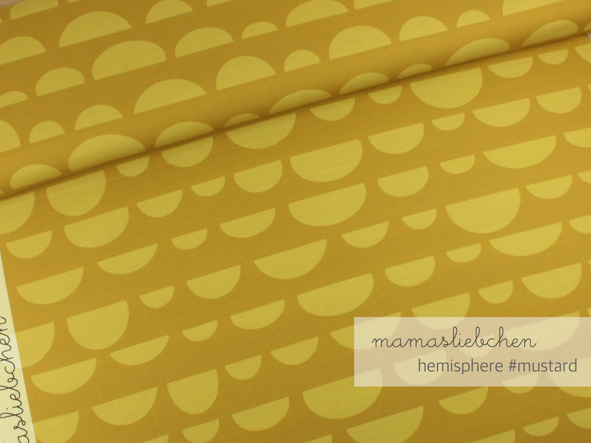 Jersey-Stoff "hemisphere #mustard" (0,5m)