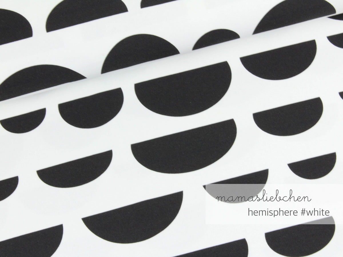 Jersey-Stoff "hemisphere #white" (0,25m)