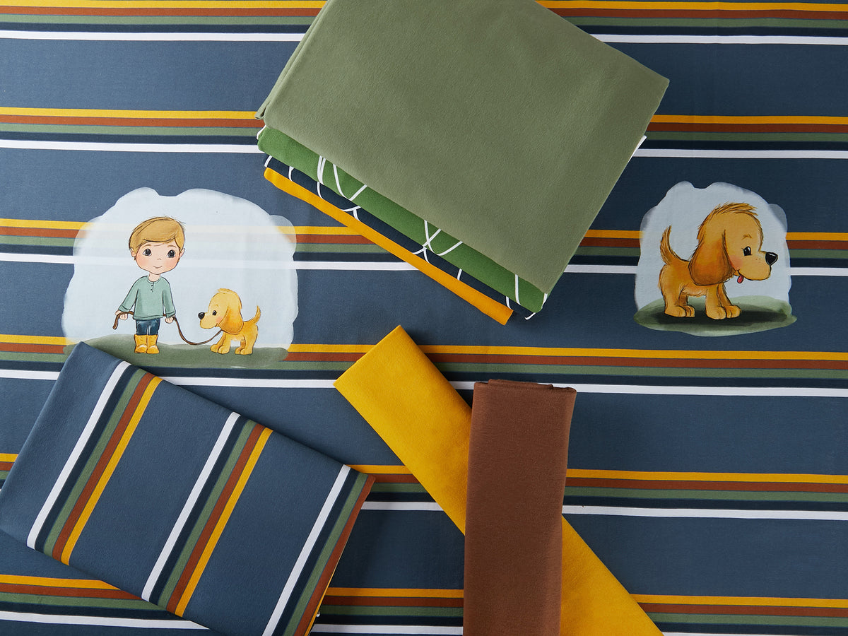 Jersey-Stoff "Henri & Fluffi #milow" (1Panel/ ca.0,65 m)