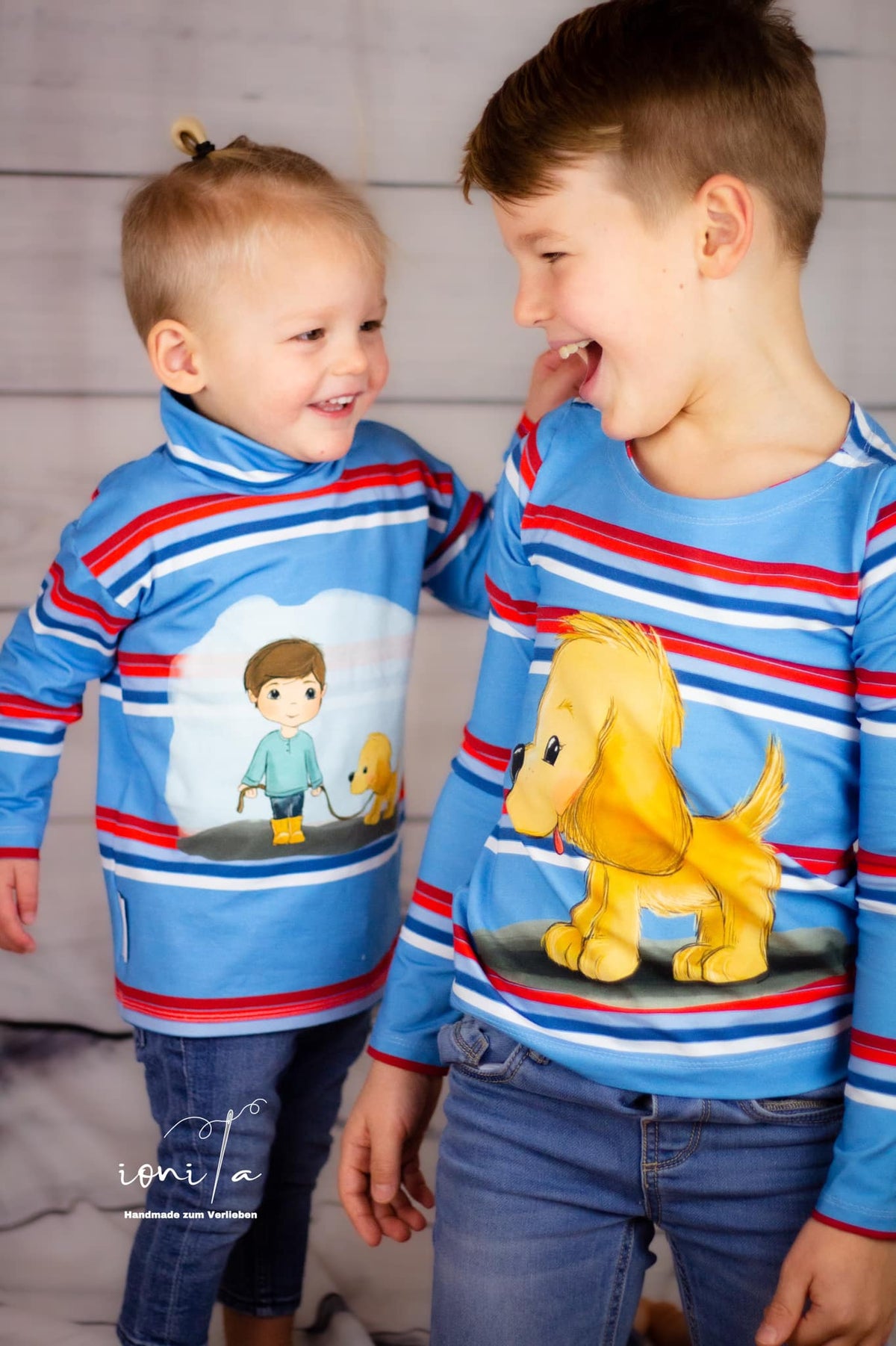Jersey-Stoff "Henri & Fluffi #rocky" (1Panel/ ca.0,65 m)