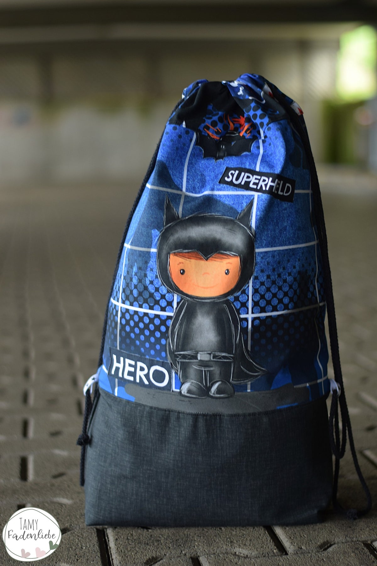 Jersey-Stoff "Hero #blue" (1Panel/ ca.0,60m)