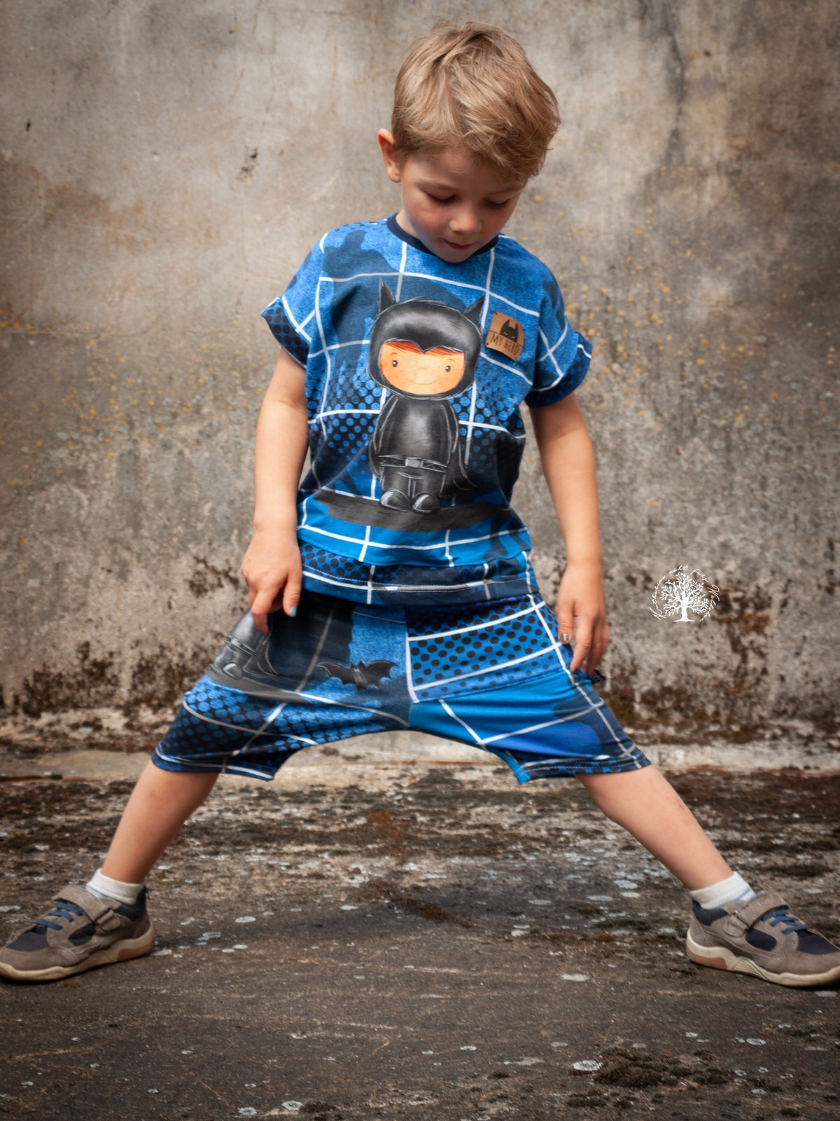 Jersey-Stoff "Hero #blue" (1Panel/ ca.0,60m)